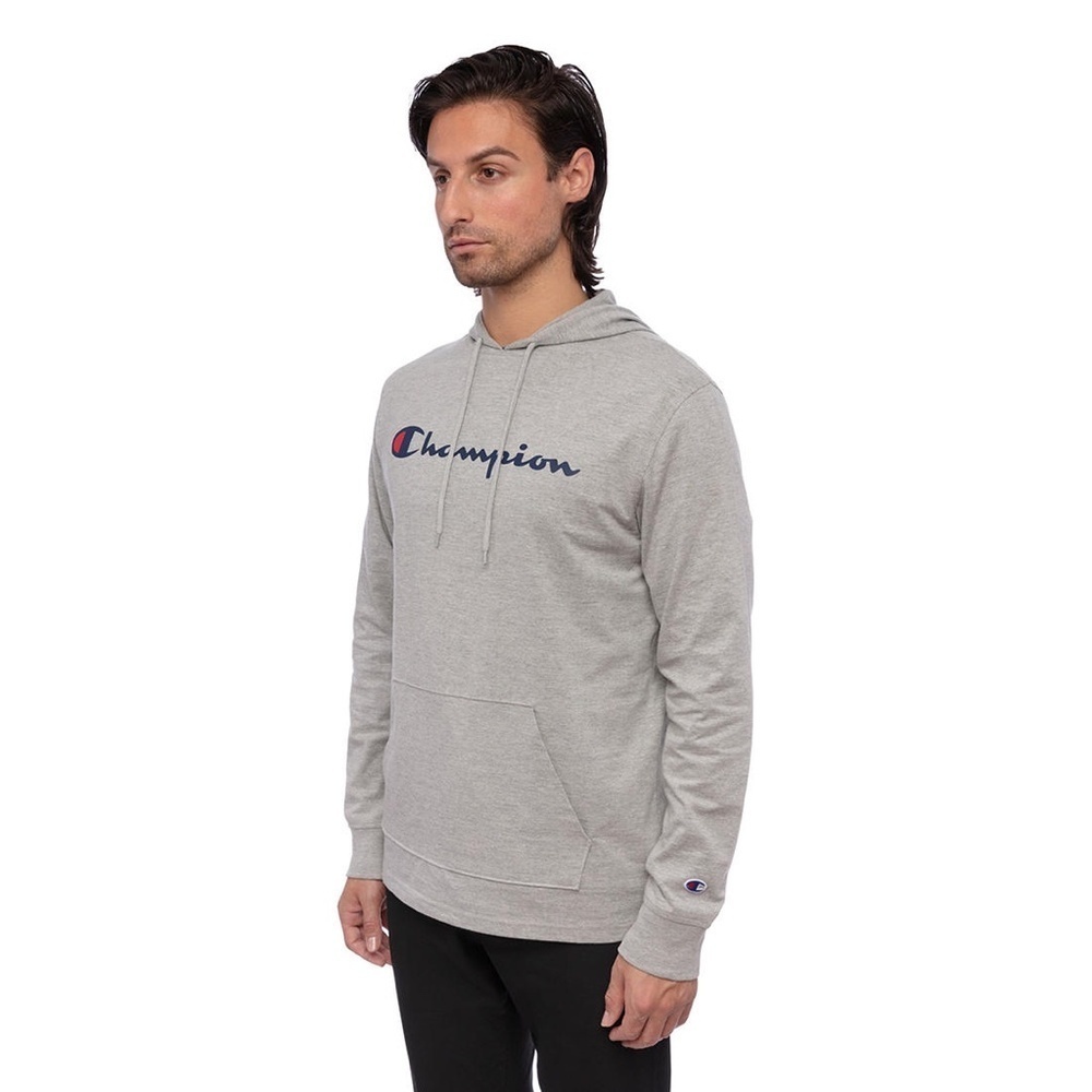New Champion Men's Gray Long Sleeve Hoodie - Picture 3 of 13